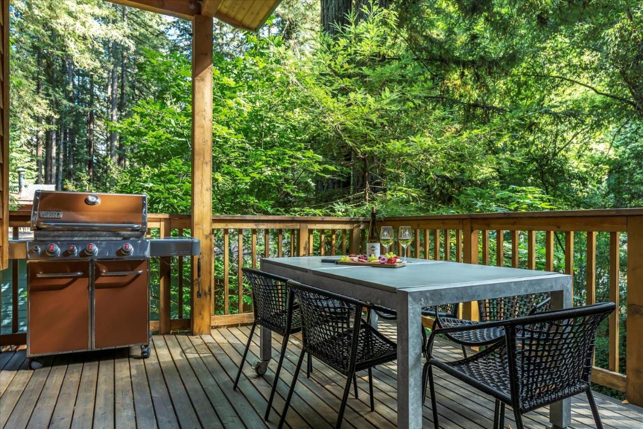 The Wood Chalet Hot Tub Bbq Redwoods Villa Guerneville Exterior photo